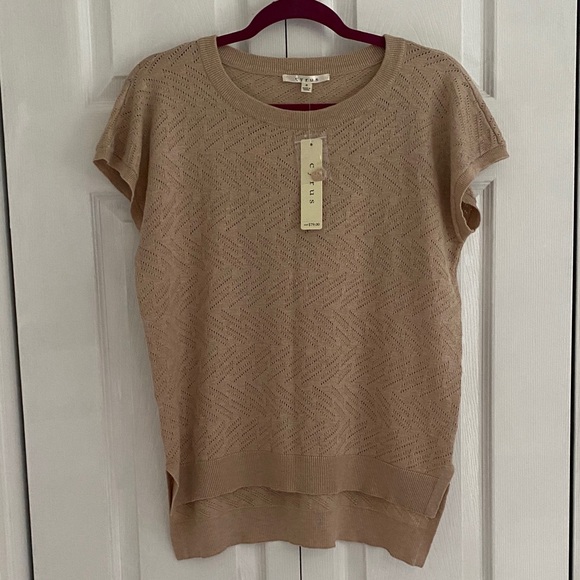 Cyrus Sweaters - Cyrus Textured Tan Sweater